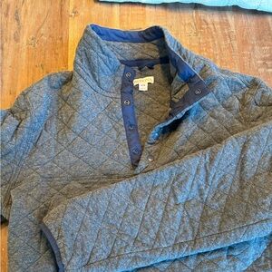 Medina quilt quarter snap pullover medium
